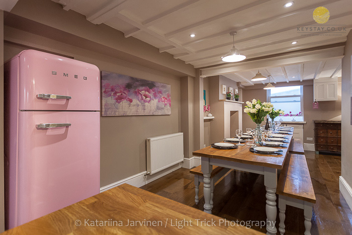 pink Smeg fridge